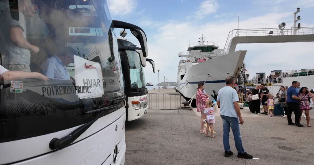 Bus to Hvar Croatia