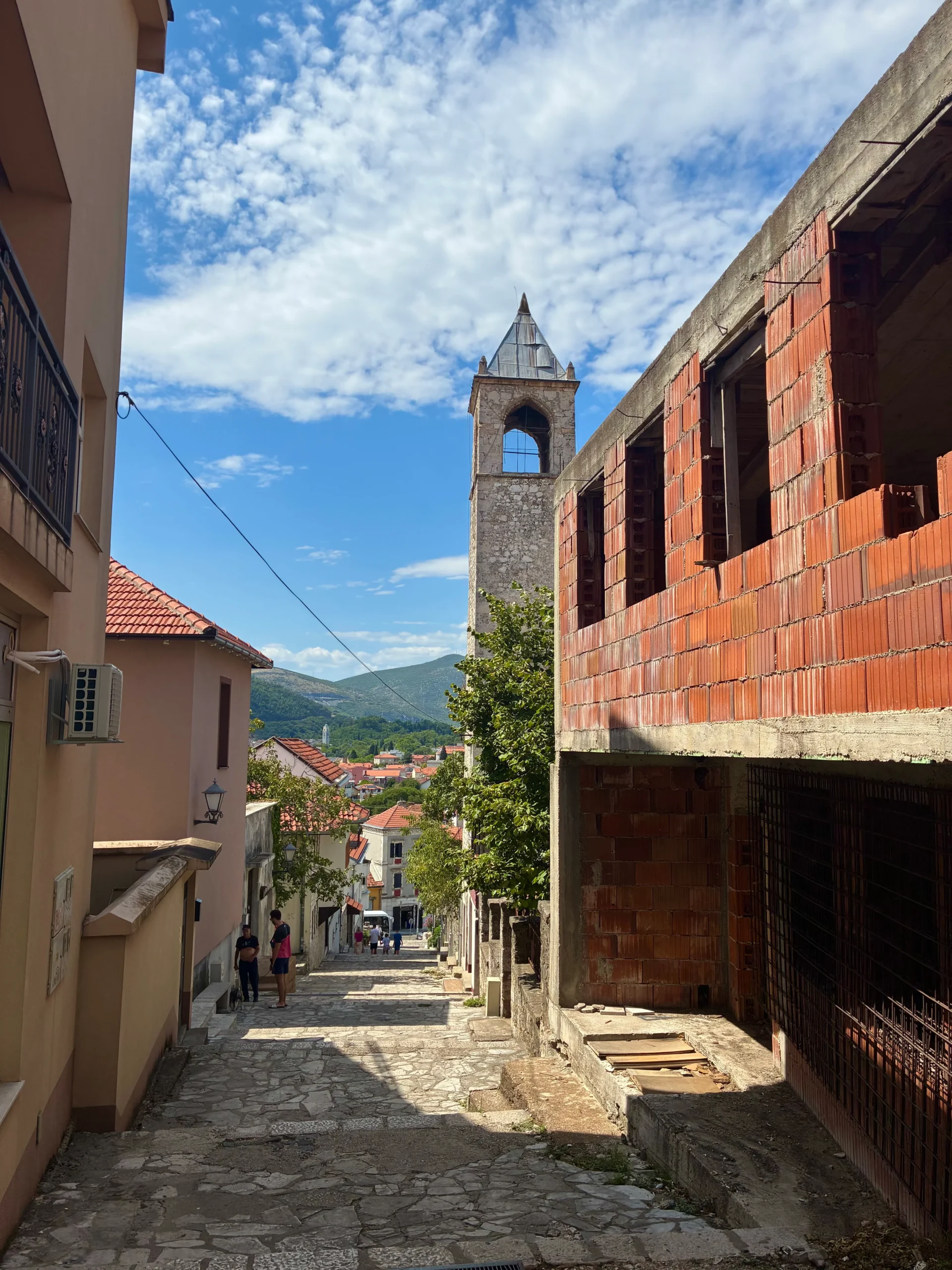 Cobblestone streets of Mostar, Bosnia