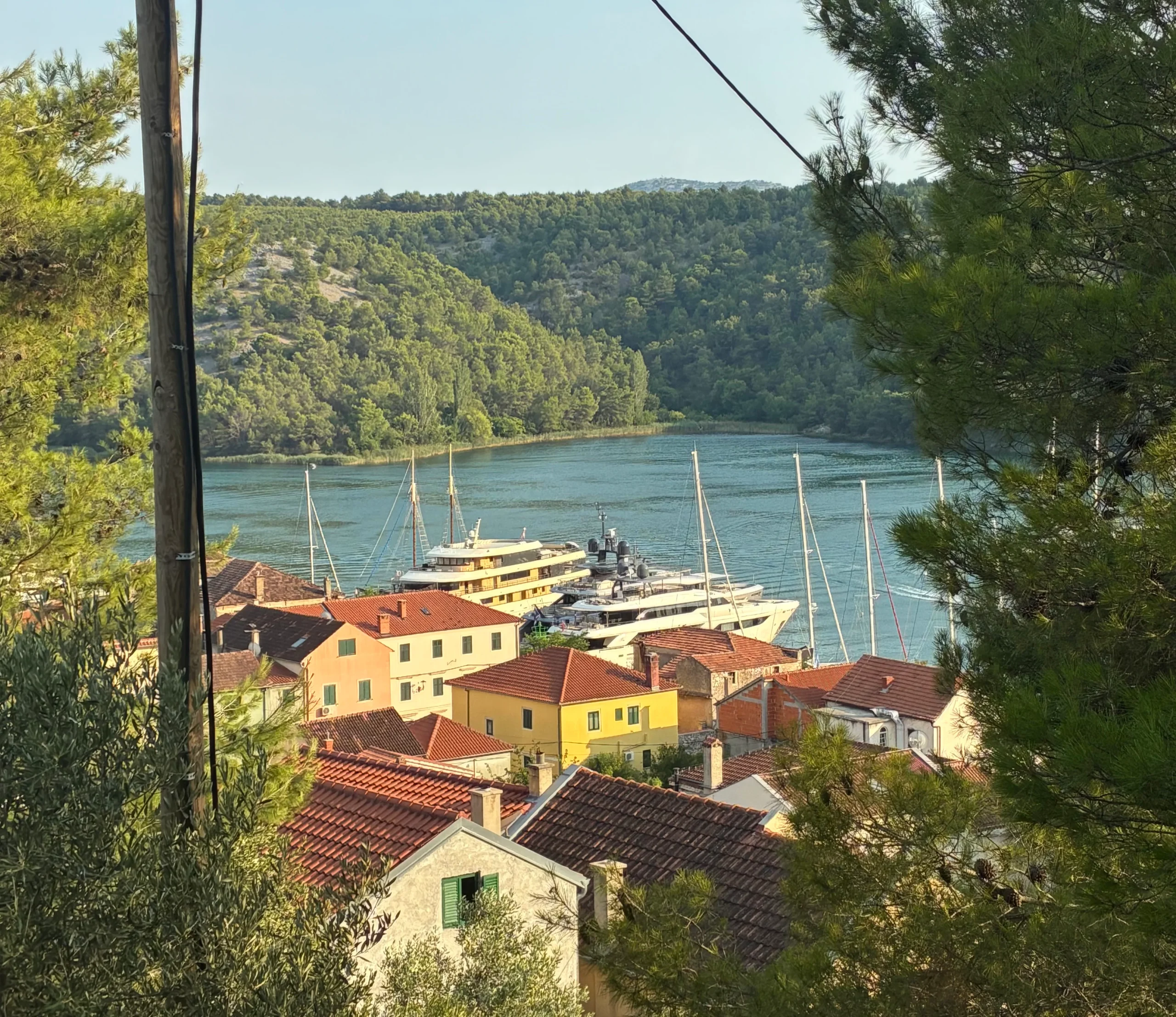 Colorful houses in Skradin, Croatia