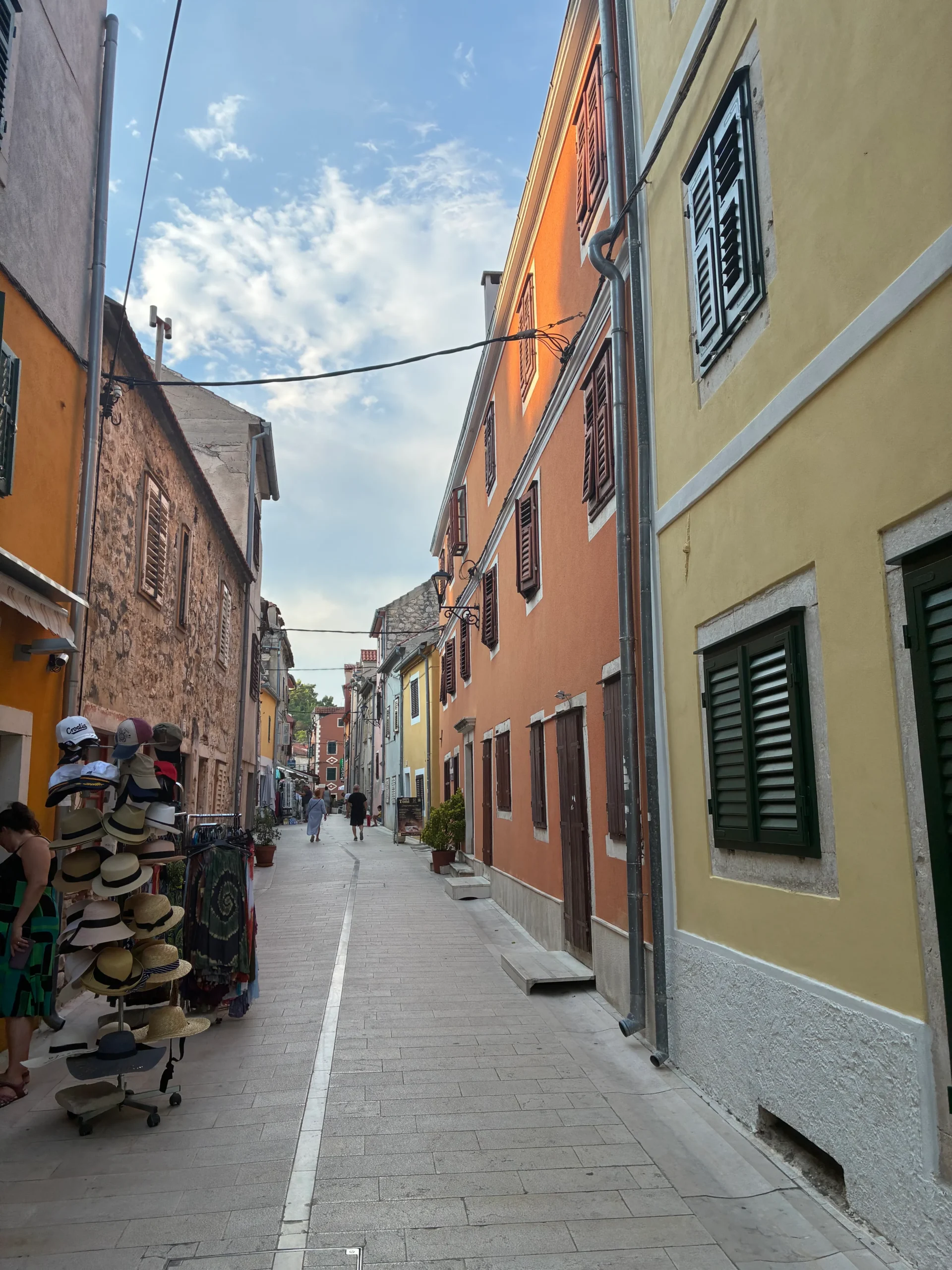 Colorful shops in Skradin Croatia