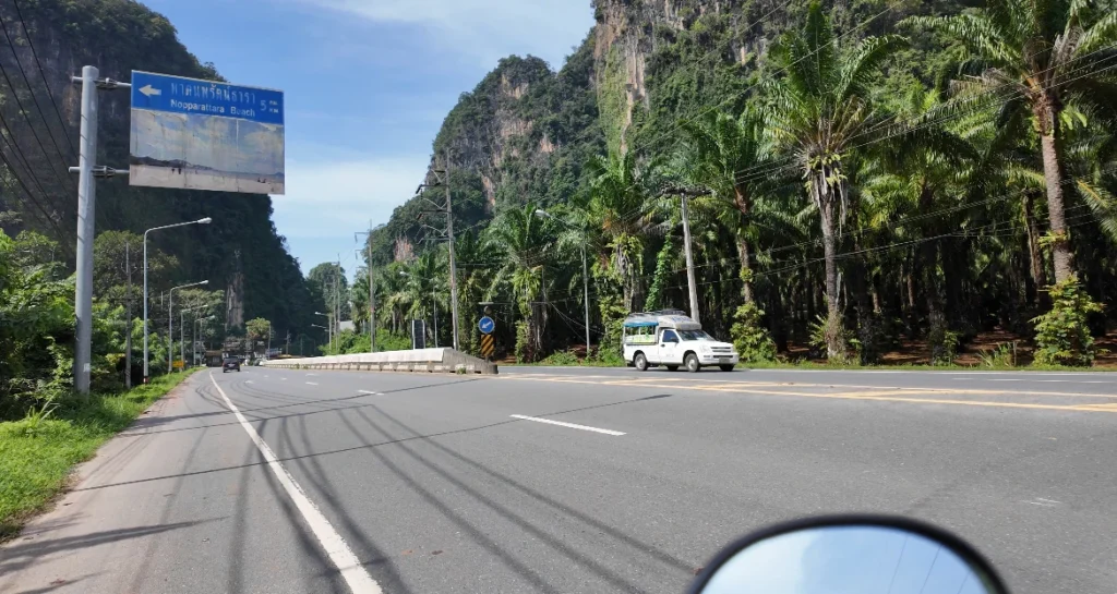 Highway road in Krabi, Thailand